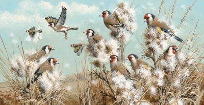 ThistleDown (Goldfinches) by Mark Chester